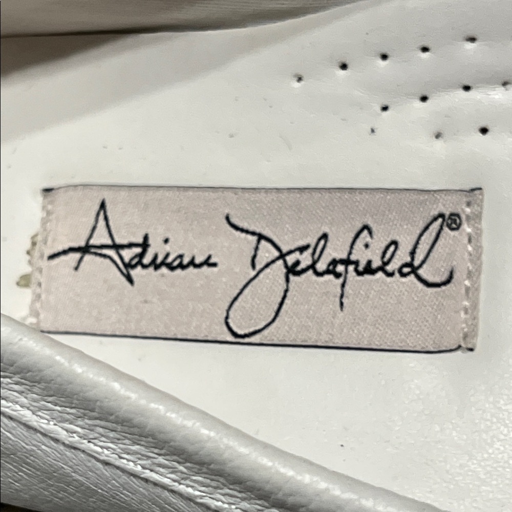 Adrian Dilafield White Leather White Moccasins Size 6 - Picture 2 of 10